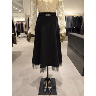 지고트 [파주점] 메탈 벨티드 펄 플레어 스커트 JPBA0SK133