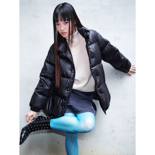 Glossy Midi Puffer Down  Black (KE5Y38M045)