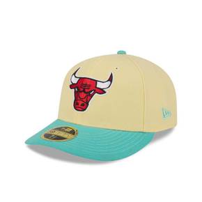 [해외] 1049885 뉴에라 모자 NBA 시카고 불스 Soft Yellow Low Profile 59FIFTY Fitted Hat