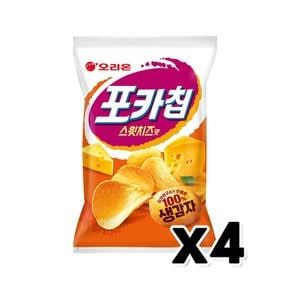 오리온 포카칩 스윗치즈 봉지스낵 60g x 4개