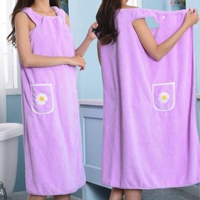 1+1 보들보들 대형 롱 전신 바스타올 샤워랩가운 3컬러