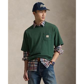 폴로 랄프 로렌 남성 릴렉스핏 헤비웨이트 저지 티셔츠(MNPOTSH1N823164300)