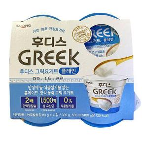 일동 후디스 그릭요거트 플레인 80g4 x 2개