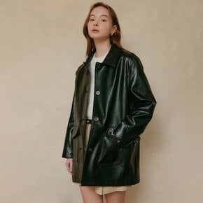 브루클린 레더 자켓_블랙 / BROOKLYN LEATHER JACKET_BLACK