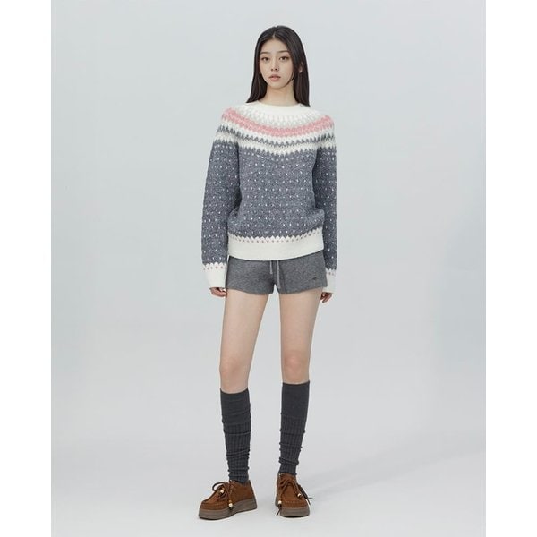 [부산점] 노르딕 패턴 라운드 니트 AR4KHB64