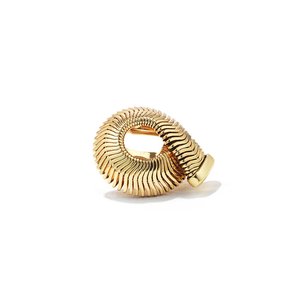 Pleats Chain Loop Ring