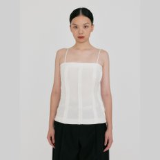 ZENNY Fitted Sleeveless Top - Ivory