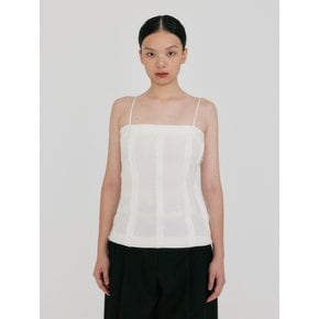 ZENNY Fitted Sleeveless Top - Ivory