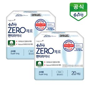 순수한면 생리대 제로 롱라이너 20P x 2팩[31602673]