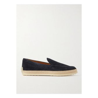 토즈 라피아 트리밍 스웨이드 로퍼 네이비 1647597326248023