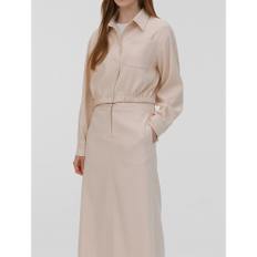 [정상가159,000원] Brushed Hline long Skirt  cream (WE3227T440)