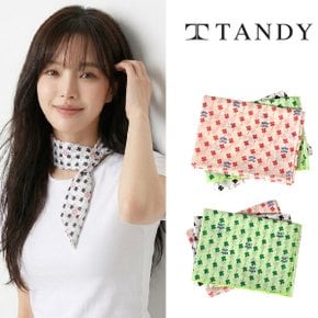 굿럭 클로버 손수건 스카프