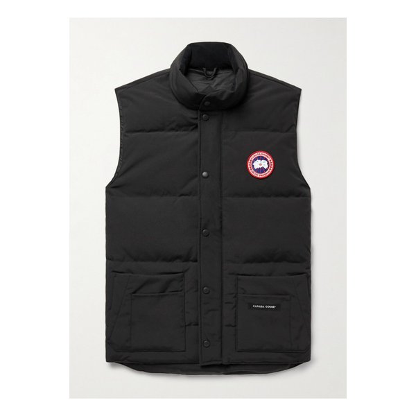 슬림핏 프리스타일 크루 퀼팅 아틱 테크 다운 질레 블랙 22250442025586997