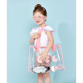 **PVC 방수 물놀이 가방 빅백 수영가방 36x28cm 대형 숄더백 아쿠아 비치백