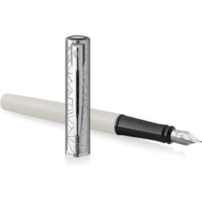 영국 워터맨 만년필 Waterman Allure Deluxe Fountain Pen White Fine nib blue cartridge Gift