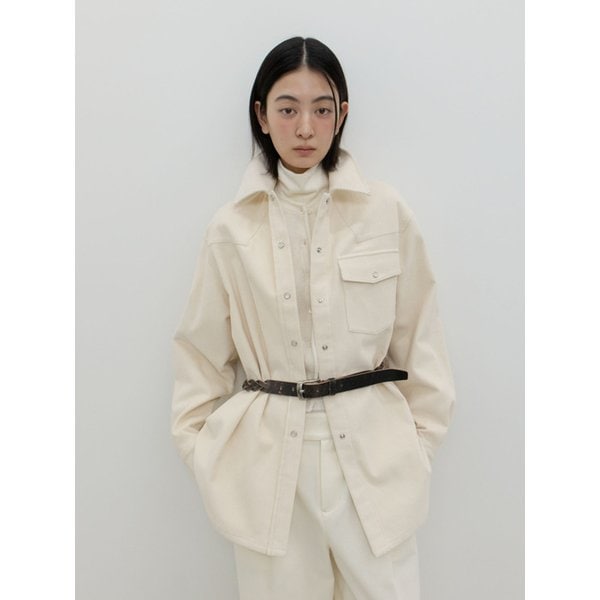 WESTERN CORDUROY SHIRT / CREAM