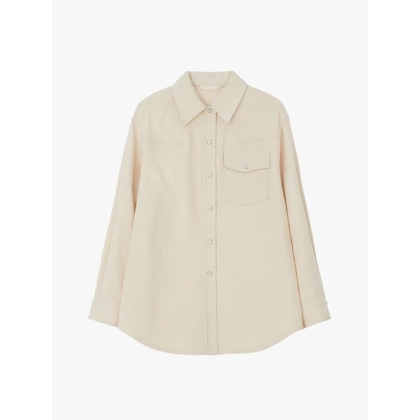 WESTERN CORDUROY SHIRT / CREAM