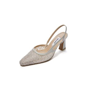 Glitter Mesh Slingback_Ivory