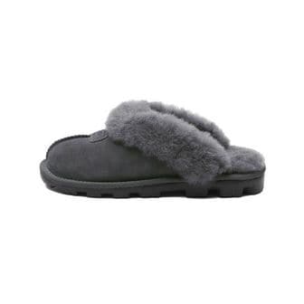 UGG 퍼 카라 스웨이드 슬리퍼 (코케트) W - 그레이 5125GREY 108227601