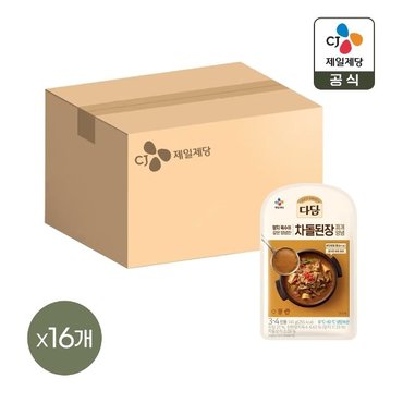 CJ제일제당 다담 차돌된장찌개 양념 145g x16개