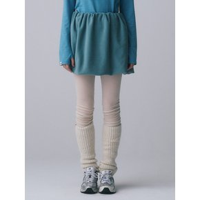 FLEECE VOLUME SKIRT, BLUE