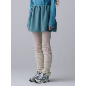 FLEECE VOLUME SKIRT, BLUE