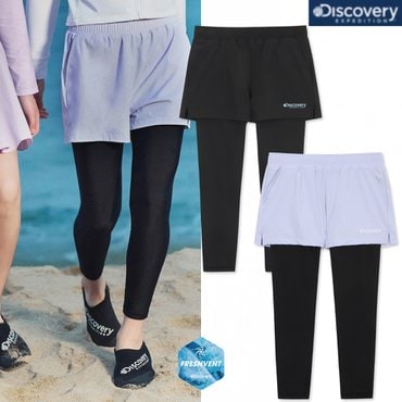 디스커버리키즈 25SS  여아 프레시벤트 에센셜 반바지 레이어드 롱레깅스 DKSB57053