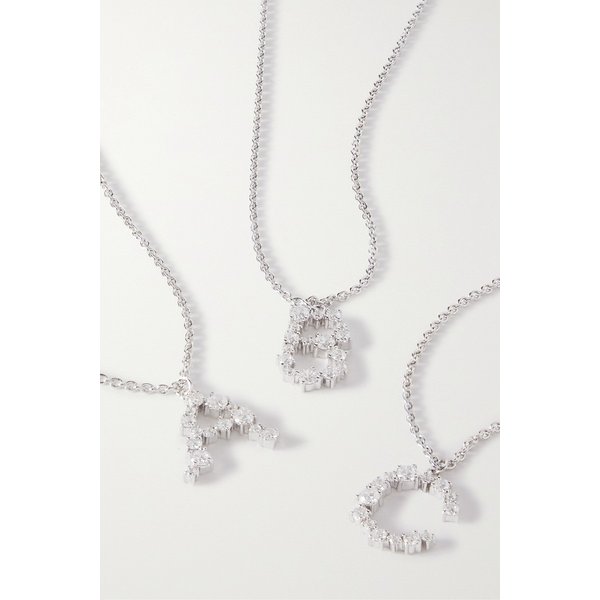 컴플리티드워크 넷 서스테인 로듐 도금  실버 크리스털 네크리스 1647597318614329