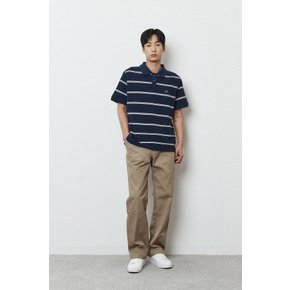 Cotton Stripe Polo T-shirt_Navy_LSTD0TS92U (남녀공용)