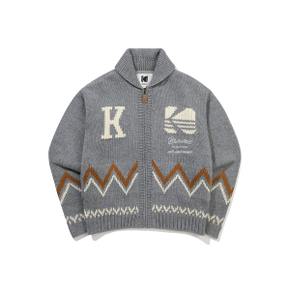 [공식](정상가 : 319,000원) 브라우니 숄카라 가디건 CHARCOAL
