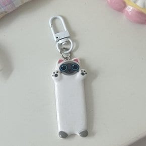 미니 고양이키링 가방고리 키홀더 열쇠고리 블랙 1P