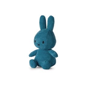 미피인형 Miffy Sitting Corduroy Aviator Blue - 23cm