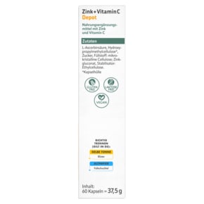 독일 로스만 altapharma 알타파마 아연+비타민C 디팟 60캡슐 37.5g