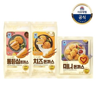 대림선 [대림냉동] 통등심돈까스 420g x1개 +치즈돈까스 420g x1개 +미니돈까...