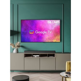 와사비망고 55인치 4K UHD TV 구글3.0 OS AI 스마트TV 1등급 UGP552 와글와글플레이