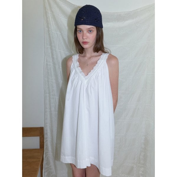 Veld lace mini dress (white)