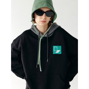 Door`Box Sweat Hoody (Mix-Black)