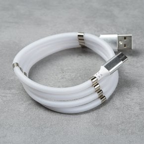 코시 USB A →타입C 자석형 꼬임방지 고속충전케이블(0.9M)_UC2088C