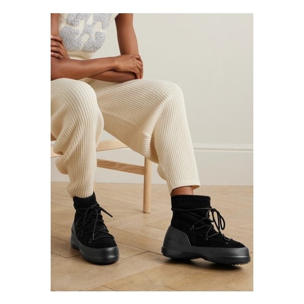 문부츠 루나 스웨이드 스노우 부츠 블랙 1647597339467182