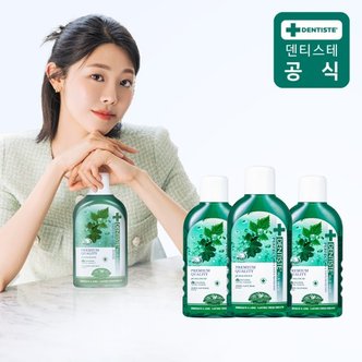 덴티스테 내츄럴 오랄린스 가글 450ml 3개