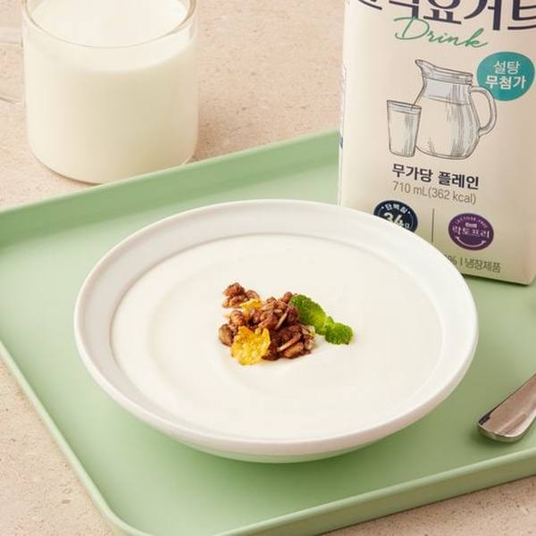 [쓱7클럽] 매일 그릭요거트 드링크 무가당플레인 710ml