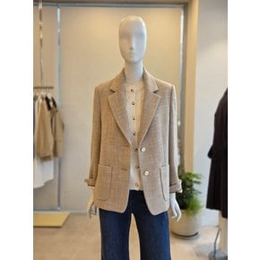 [여주점] [더 아이잗] 여성 부클 패치 포켓 투버튼 재킷  (IS2M0JK721)