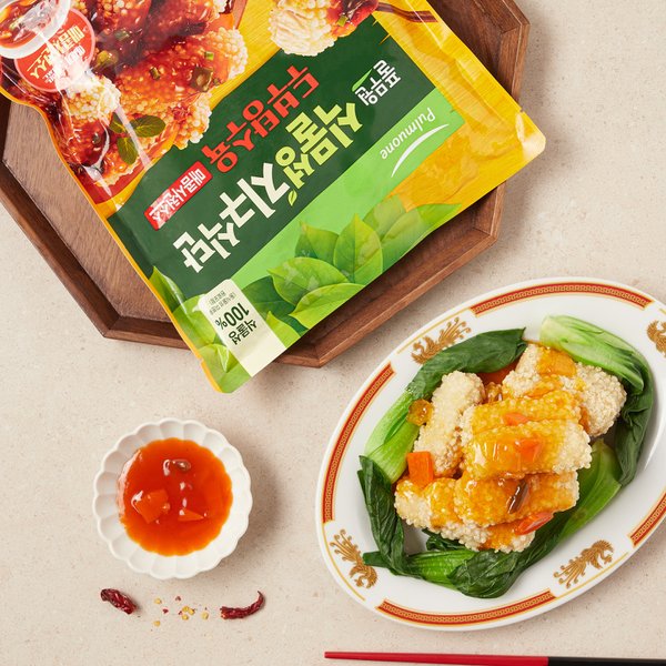 식물성 지구식단 두부탕수육 매콤사천소스_350g