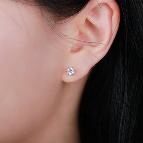 1캐럿 다이아 귀걸이 IGI 랩 GIA 클래식 6프롱 선물 결혼 기념일 14K 18K