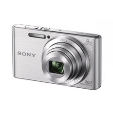 소니 DSCW830 20.1 MP 디지털 카메라 2.7 인치 LCD 장착 (실버)