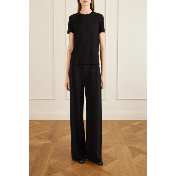 웨슬러 코튼 저지 티셔츠 블랙 46376663162973802