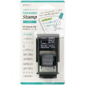 일본 미도리 스탬프 Midori 35376006 Rotating Stamp List Patterns 1632036