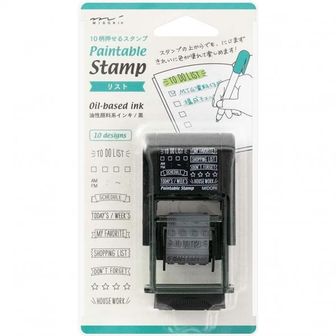  일본 미도리 스탬프 Midori 35376006 Rotating Stamp List Patterns 1632036