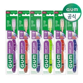 GUM 검 테크닉 딥클린 치과 부드러운 이중미세모 칫솔 525