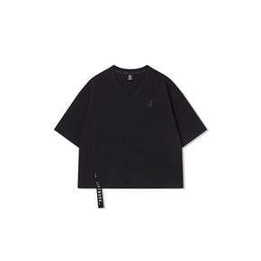 여성) 레터링 테이프 반팔 티셔츠 라이프워크( LW252TS826)